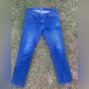 7 For All Mankind blue jeans size 34, no stains, minor rip in left back pocket👖